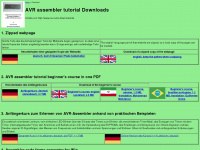 avr-asm-download.de Webseite Vorschau