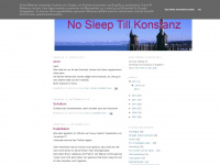 nosleeptillkonstanz.blogspot.com Webseite Vorschau