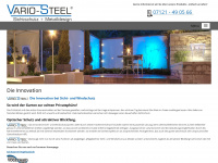 vario-steel.de Webseite Vorschau