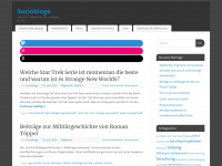 soziobloge.de Webseite Vorschau