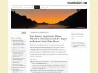 martinjost.wordpress.com Webseite Vorschau