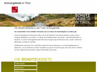 tiroler-schutzgebiete.at Webseite Vorschau