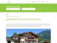 ahornblick-zillertal.at Webseite Vorschau