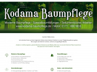 kodama-baumpflege.de Webseite Vorschau
