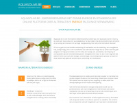aquasolar.be Webseite Vorschau