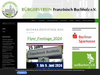 buergerverein-franzoesisch-buchholz.de Webseite Vorschau