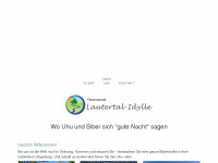 lautertal-idylle.de Webseite Vorschau