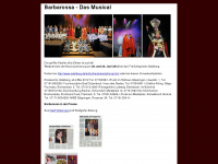 barbarossa-musical.de Webseite Vorschau