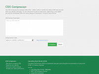 csscompressor.com Webseite Vorschau