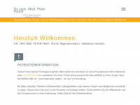 dr-peer.at Webseite Vorschau