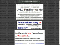 friedensbanner.de Webseite Vorschau