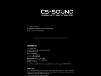 cs-sound.de Webseite Vorschau