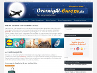 overnight-europe.de Webseite Vorschau