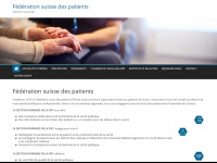 federationdespatients.ch Webseite Vorschau
