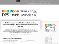dps-druck.de Webseite Vorschau