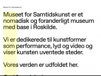 samtidskunst.dk Webseite Vorschau