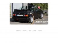 e-cabrio.de Webseite Vorschau