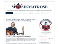 musikmatrose.de Webseite Vorschau