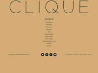 cliquebookings.com Webseite Vorschau