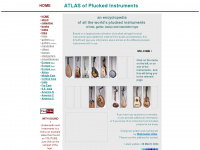 atlasofpluckedinstruments.com Webseite Vorschau