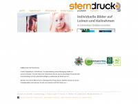 sterndruck.at Webseite Vorschau