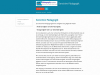 sensitive-paedagogik.de Webseite Vorschau