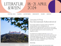 literaturundwein.at Webseite Vorschau