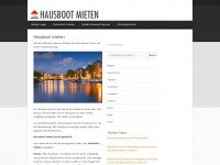 hausbootmieten.net Webseite Vorschau