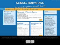 klingeltonparade.de Webseite Vorschau