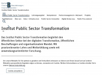 e-government.bfh.ch Webseite Vorschau