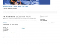 rostock-egov-forum.de Webseite Vorschau