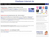 glasfaser-internet.de Webseite Vorschau