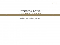 christineloriol.ch Webseite Vorschau