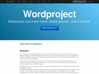 wordproject.net Webseite Vorschau