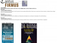 cantus-firmus.ch Webseite Vorschau