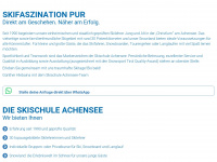 skischule-achensee.com Webseite Vorschau