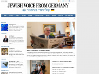 jewish-voice-from-germany.de Webseite Vorschau