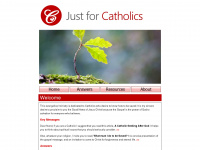 justforcatholics.org Webseite Vorschau