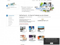 mypostcard.ch Webseite Vorschau