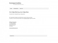 temperatio.ch Webseite Vorschau