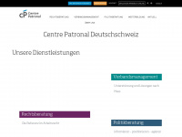 centrepatronal.ch Webseite Vorschau