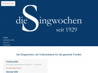 die-singwochen.ch Webseite Vorschau