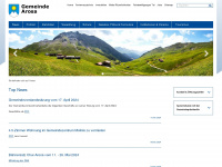 gemeindearosa.ch Webseite Vorschau