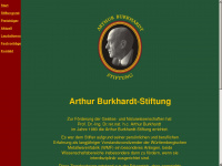 arthur-burkhardt-stiftung.de Thumbnail