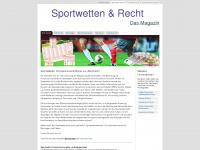 sportwettenrecht.de Webseite Vorschau