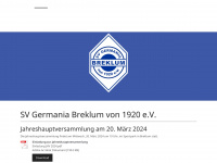 sv-germania-breklum.de Webseite Vorschau