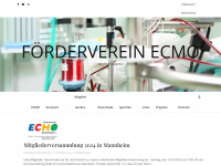 ecmo-ev.de Webseite Vorschau
