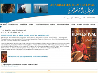 arabisches-filmfestival.de Webseite Vorschau