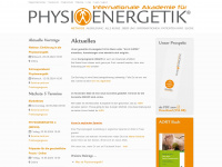 physioenergetik.at Webseite Vorschau