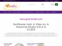 gold-binder.com Webseite Vorschau